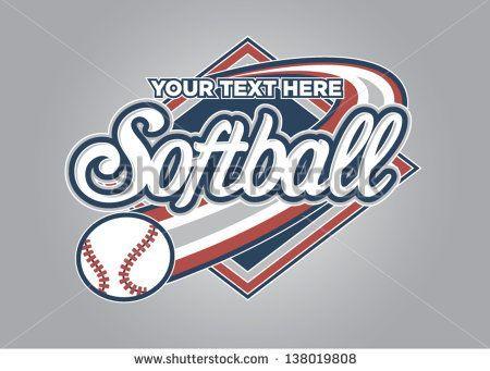 Cool Softball Logo - Softball Sport Graphic | Football/Sports | Pinterest | Sports ...