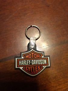 Orange and White B Logo - B HARLEY DAVIDSON Harley Davidson Keychain Key Ring Orange White Bar