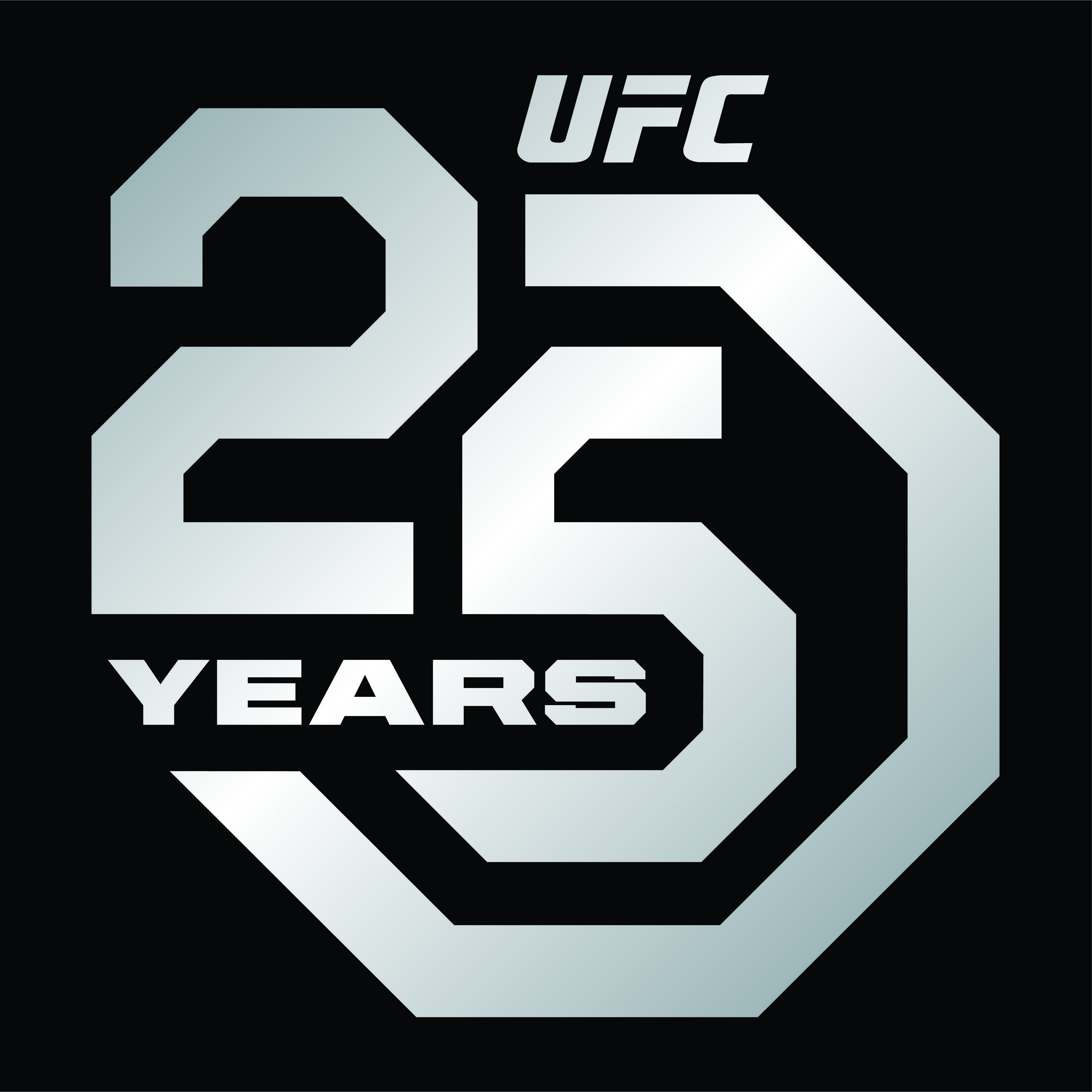 Year 2018 Logo - UFC Unveils 25 Year Anniversary Logo For 2018 Campaign