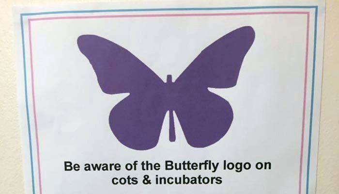 Purple Butterfly Logo - Mom Creates Purple Butterfly Stickers For NICUs