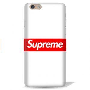 Plus White On Red Background Logo - Buy Leo Power Supreme White Background Printed Case Cover For Apple