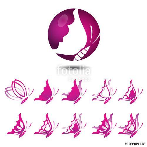 Purple Butterfly Logo - purple butterfly logo icon