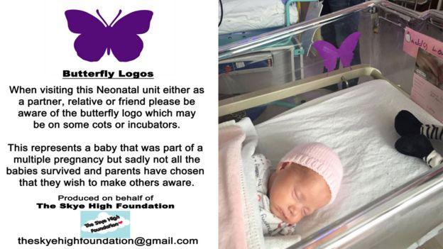 Purple Butterfly Logo - The heartbreaking reason these purple butterfly stickers are ...