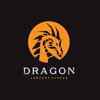 Orange and Black Dragon Logo - Dragon Logo Vectors, Photos and PSD files | Free Download