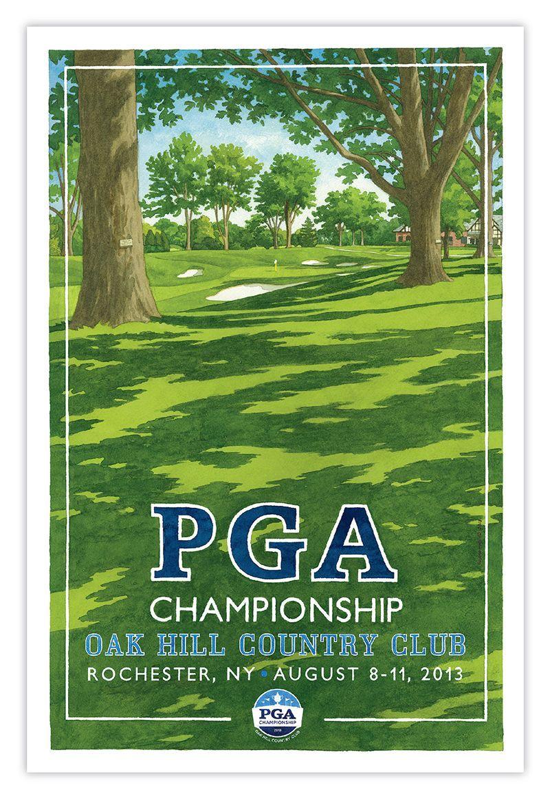 Oak Hill Golf Logo - PGA Championship at Oak Hill Country Club. Golf's Majors