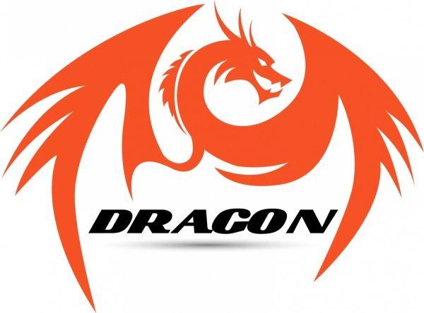 Orange Dragon Logo - Dragon icon orange hand drawn style Free vector in Adobe Illustrator ...