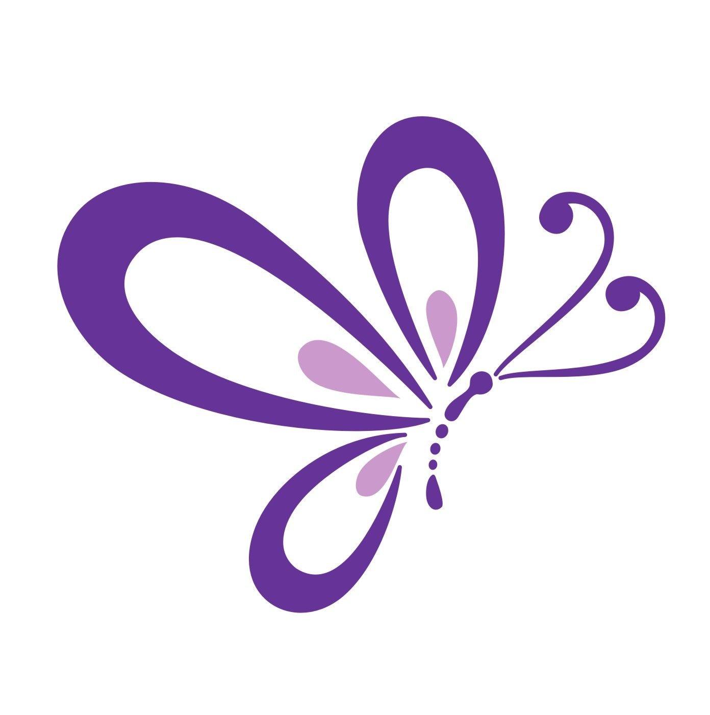 Purple Butterfly Logo - Pink and purple butterfly clipart 5 » Clipart Station