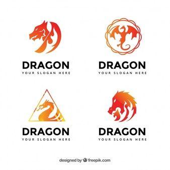 Orange Dragon Logo - Dragon Logo Vectors, Photo and PSD files