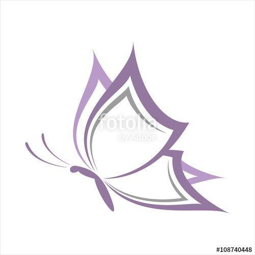 Purple Butterfly Logo - purple butterfly logo