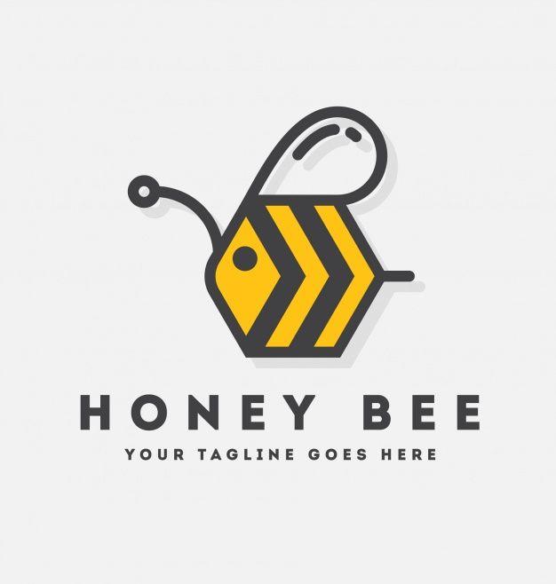 Bee Logo - Bee logo template design Vector | Free Download