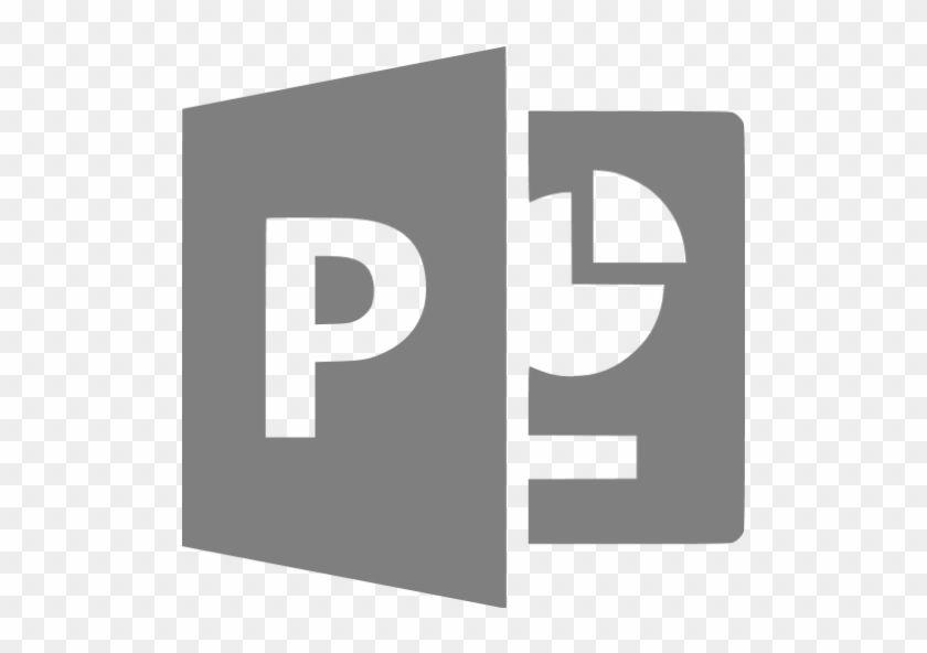 Google PowerPoint Logo - Gray Microsoft Powerpoint Icon - Black And White Microsoft ...