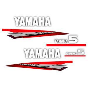 Yamaha Outboard Logo - Yamaha 5 outboard (1998-2001) decal aufkleber addesivo sticker set ...