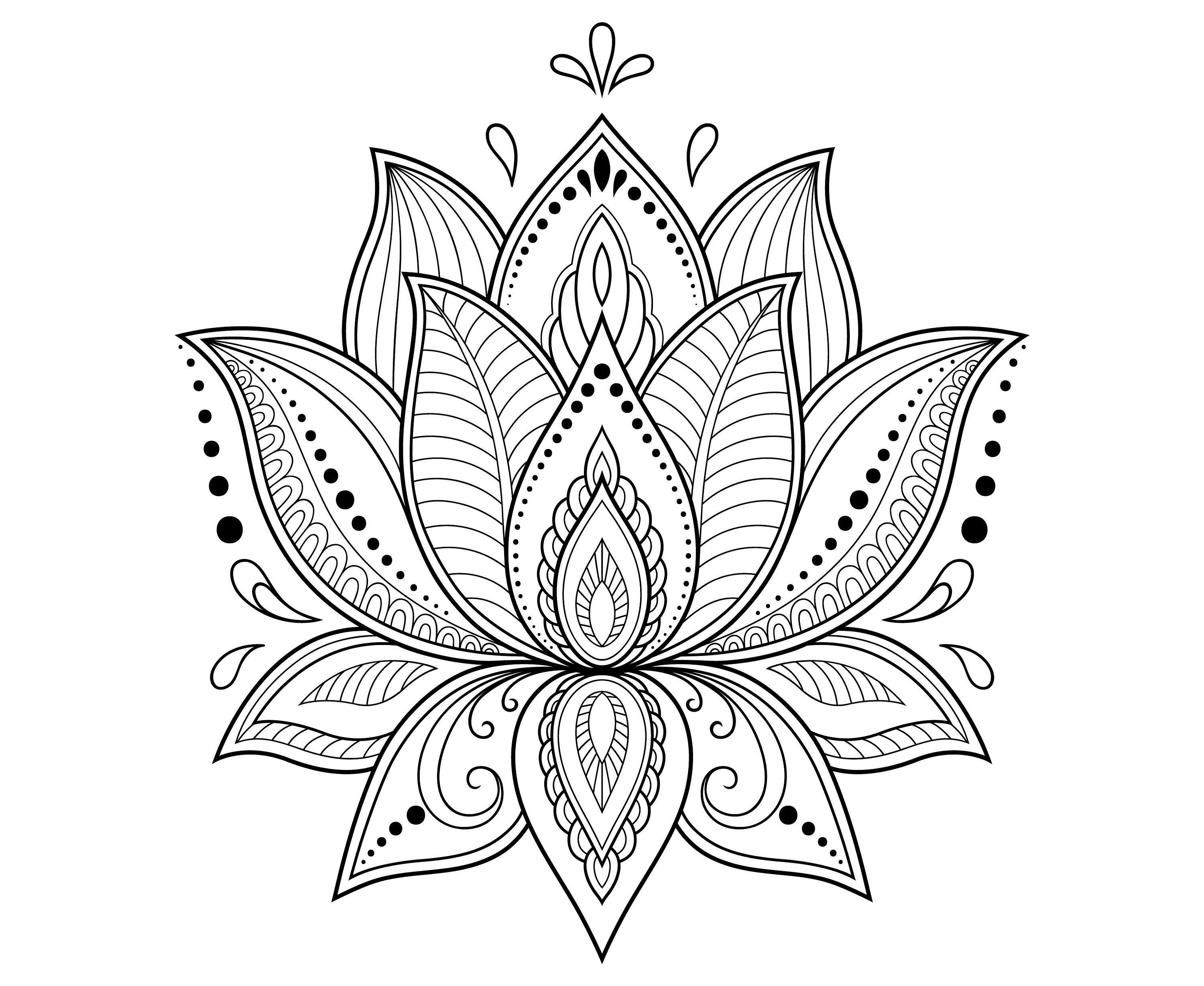 Lotus Flower Graphic Logo - Lotus flower Lotus Mandala Zentangle | Etsy