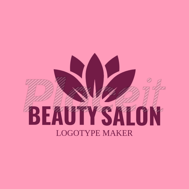 Lotus Flower Graphic Logo - Placeit Salon Logo Maker with Lotus Flower Clipart