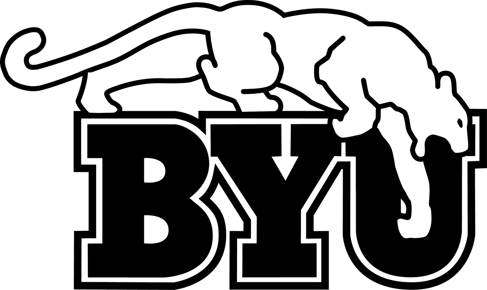 BYU Football Logo - Byu football clipart