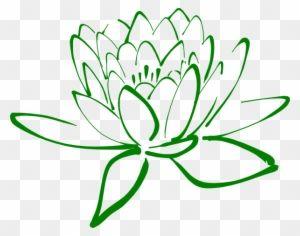 Lotus Flower Graphic Logo - Lotus Clipart Teratai - Green Lotus Flower Logo - Free Transparent ...