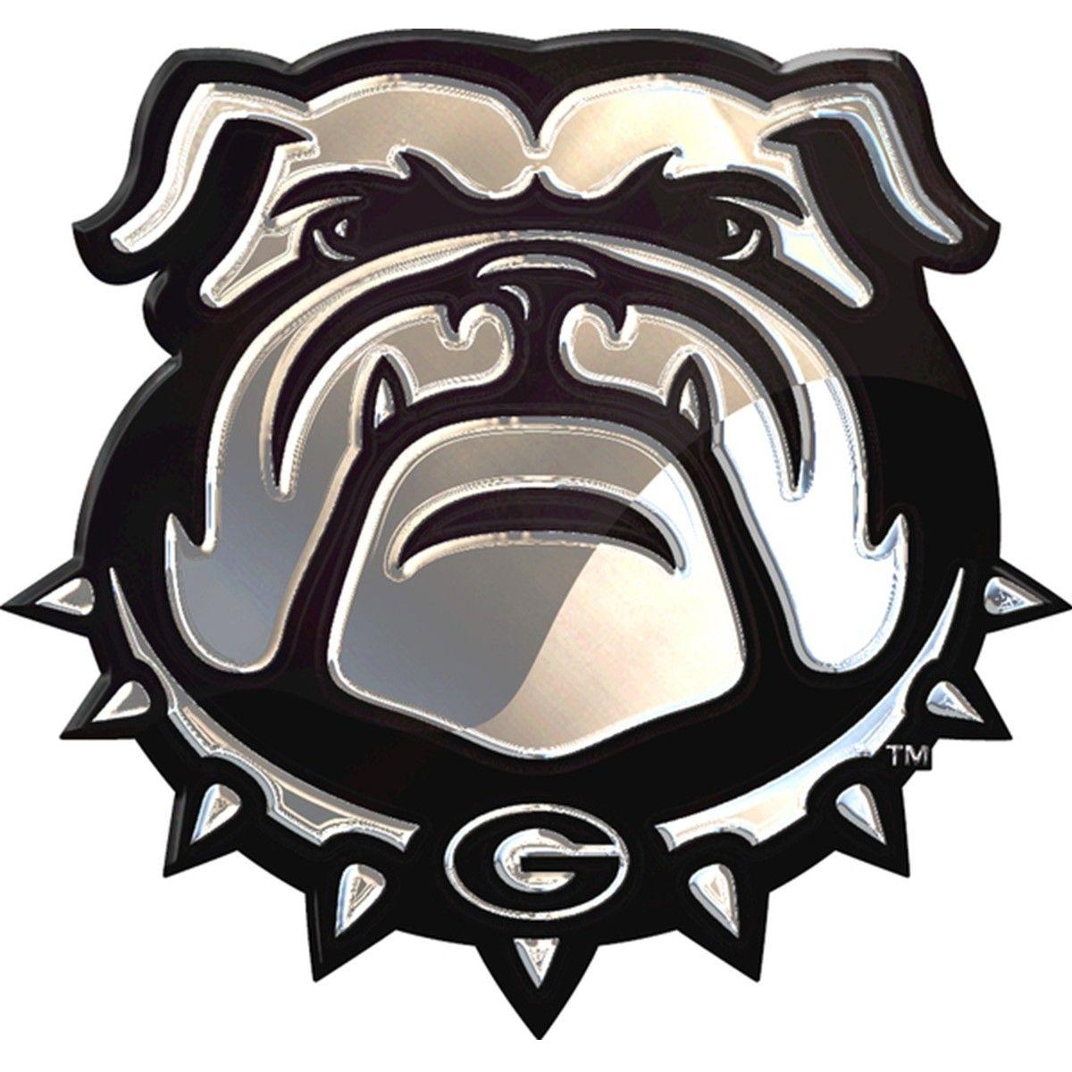 Georgia Bulldogs Logo - Georgia Bulldogs NCAA College Team Logo Auto Car Solid