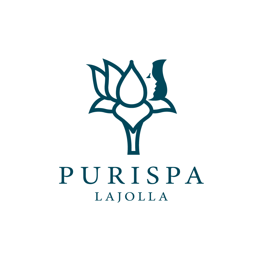 Lotus Flower Graphic Logo - Purispa—Lotus Flower Face Logo Design | Logo Cowboy