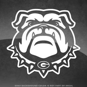 Bulldog Logo - Georgia Bulldogs Logo Vinyl Decal Sticker - 4