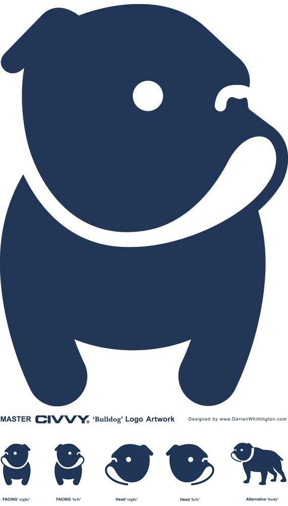 Bulldog Logo - Civvy Bulldog logo — Darren Whittington Illustration