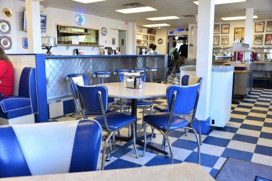 Blue and White Restaurant Logo - Main dining area of the Blue and White - Picture of Blue & White ...