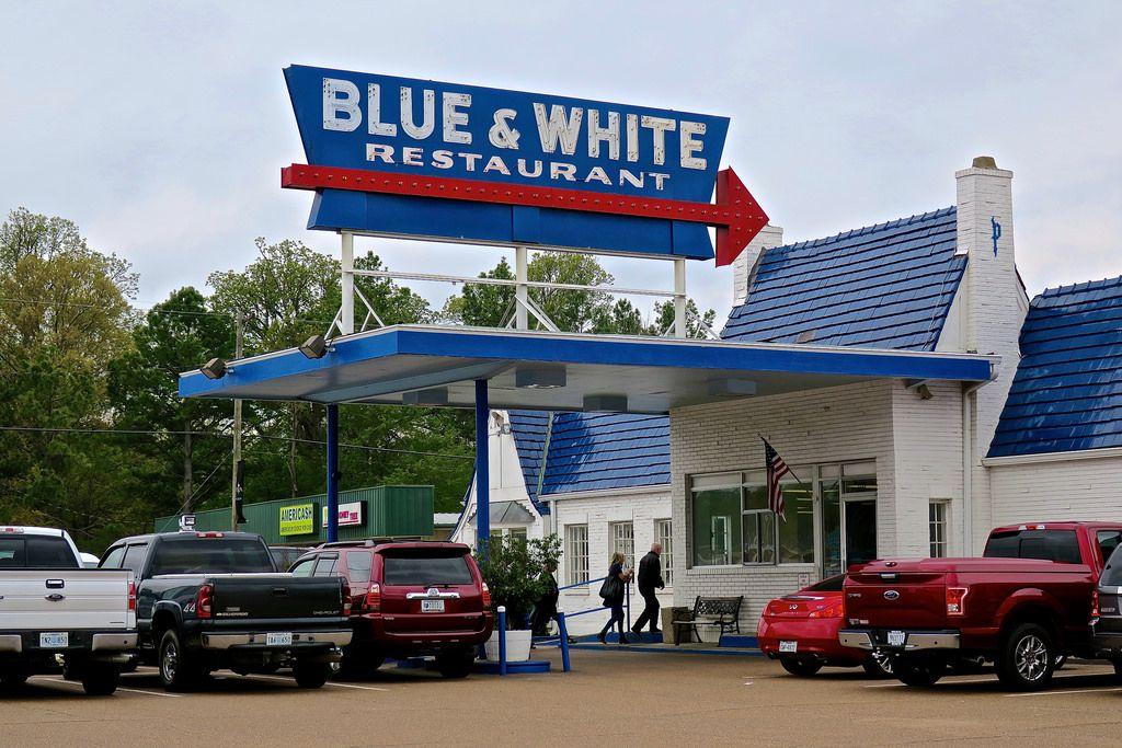 Blue and White Restaurant Logo - Blue & White Restaurant, Tunica, MS | Blue and White Restaur… | Flickr