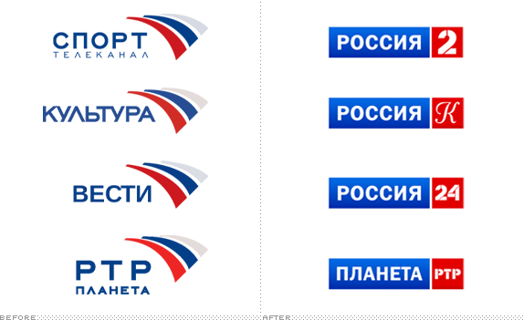 TV Brand Logo - Brand New: Russian TV, Squared