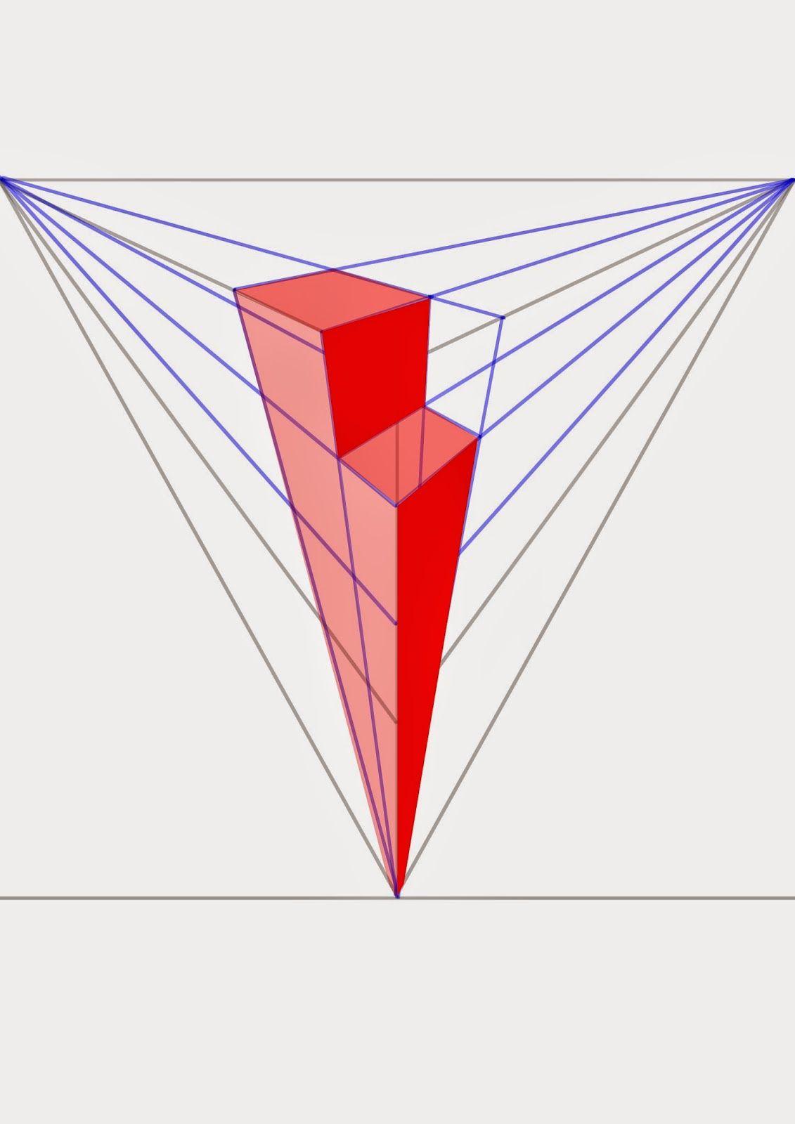 Three-Point Red Triangle Logo - Max Ashby's Art Blog: One, Two and Three point perspective