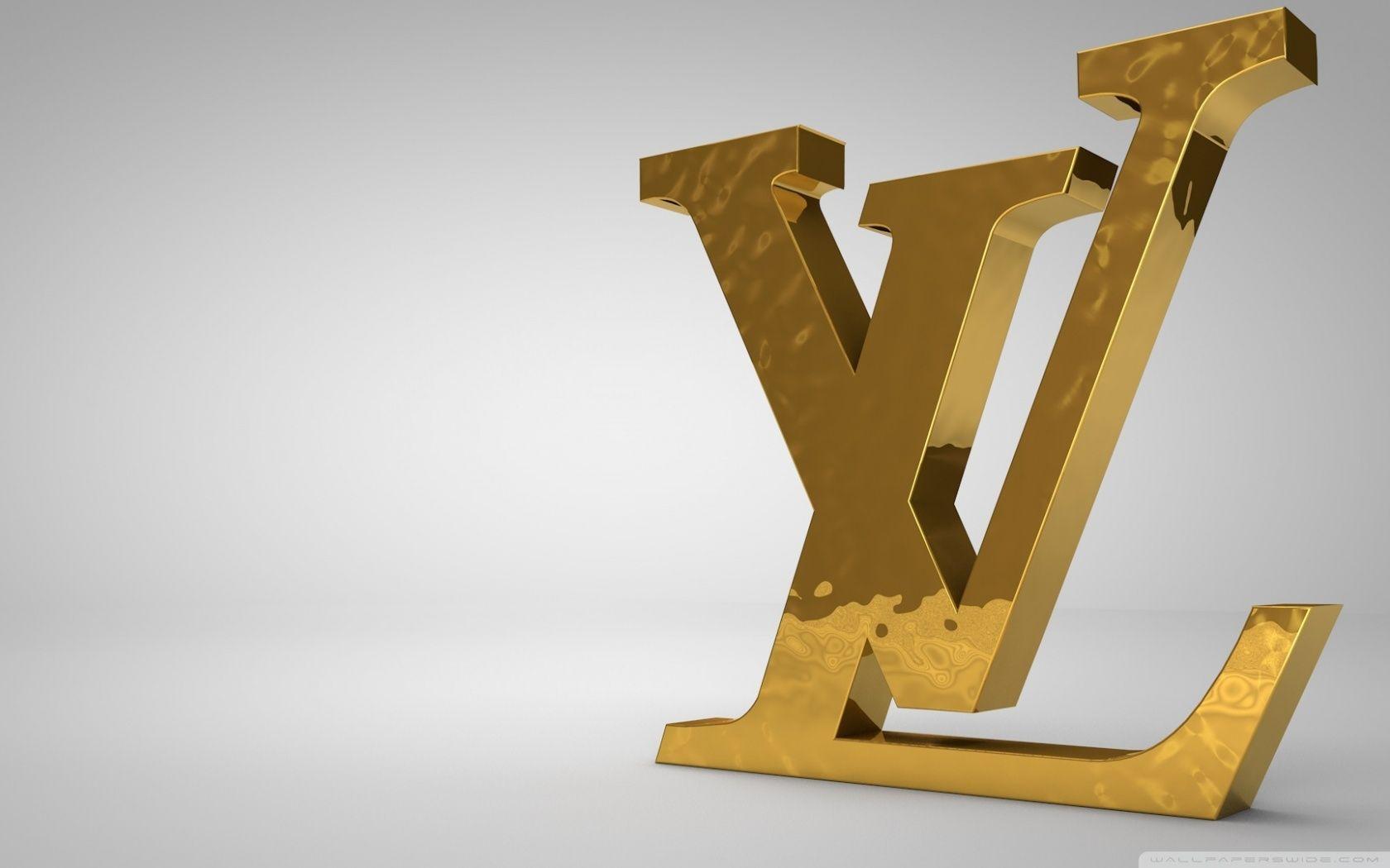 Gold LV Logo - Louis Vuitton Golden Logo ❤ 4K HD Desktop Wallpaper for 4K Ultra HD ...