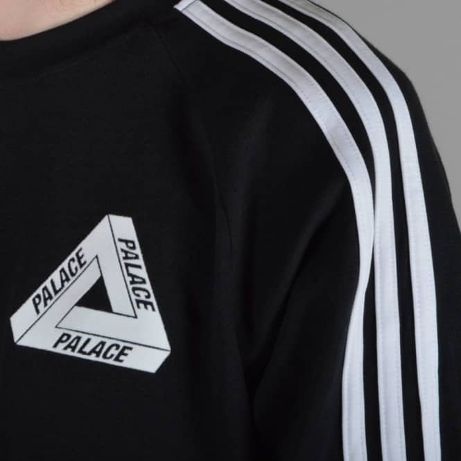 Adidas X Palace Clothing Logo - Palace Skateboards x Adidas Originals LSL Tee Shirt - Black - SKATE ...