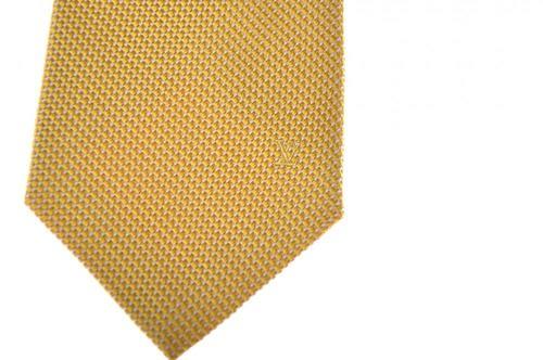 Gold LV Logo - Louis Vuitton Tie Silk Cotton 58 1/4 x 3 1/8 Yellow-Gold LV Logo ...