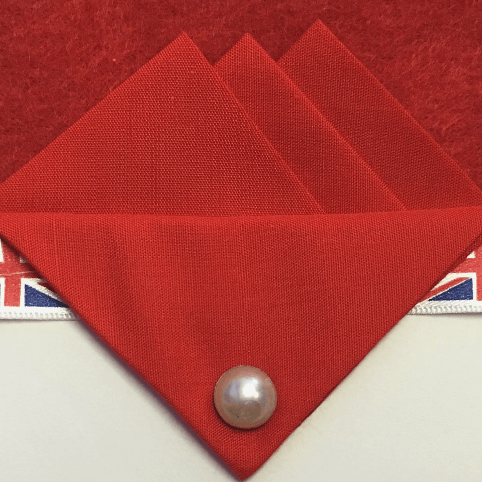 Three-Point Red Triangle Logo - Red Three Point Pocket Hankie & Pin