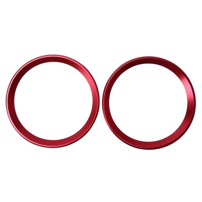 Red Circle Car Logo - 2 PCS Car Logo Decorative Circle Steering Wheel Decoration Ring ...
