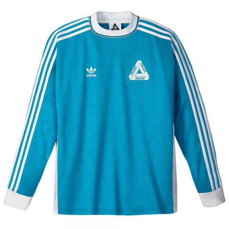 Adidas X Palace Clothing Logo - Adidas X Palace bold aqua long sleeve Team shirt | Manchester's ...