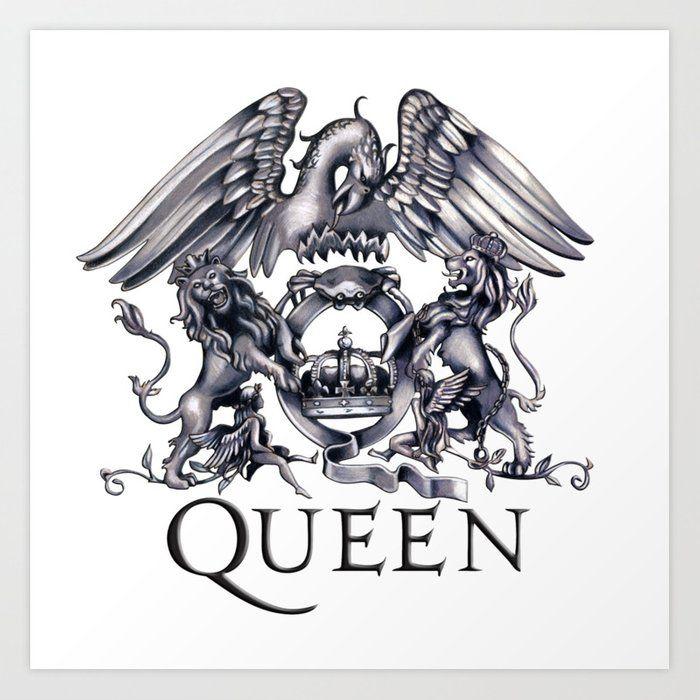 Queen Band Logo - Queen Band logo Art Print by erroadam | Society6
