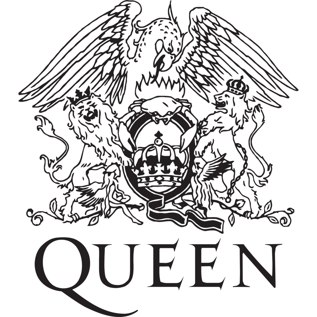 Queen Band Logo - Queen Logo B&W. Bands logos. Queen, Logos