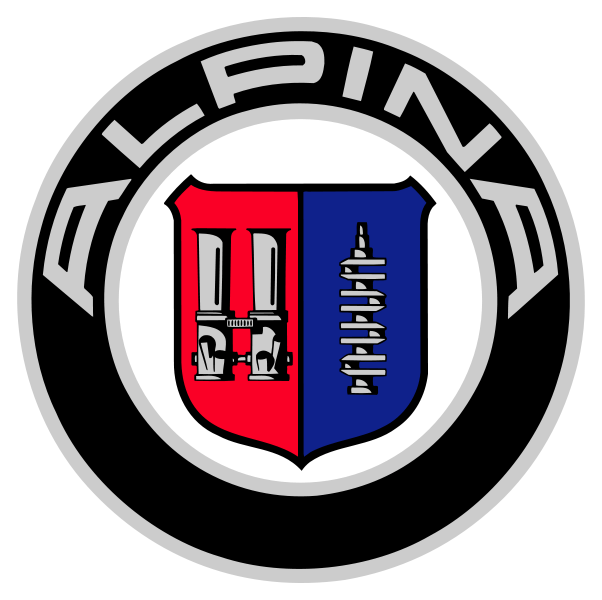 Red Circle Car Logo - Alpina Car Logo
