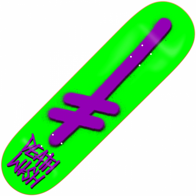Death Wish Skate Logo - Deathwish Skateboards Deathwish Green Monster Gang Logo Skateboard ...