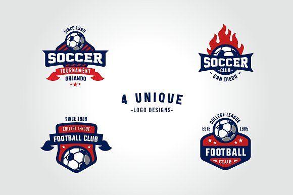 Creative Sports Logo - Sports Logos Soccer Football Edition ~ Logo Templates ~ Creative Market