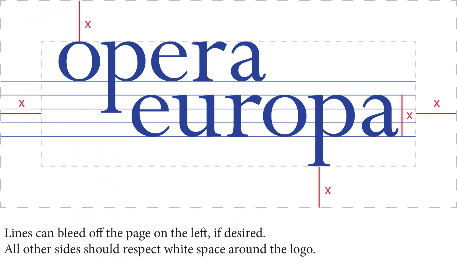 White and Blue Rectangle Logo - Opera Europa logos - Opera-Europa
