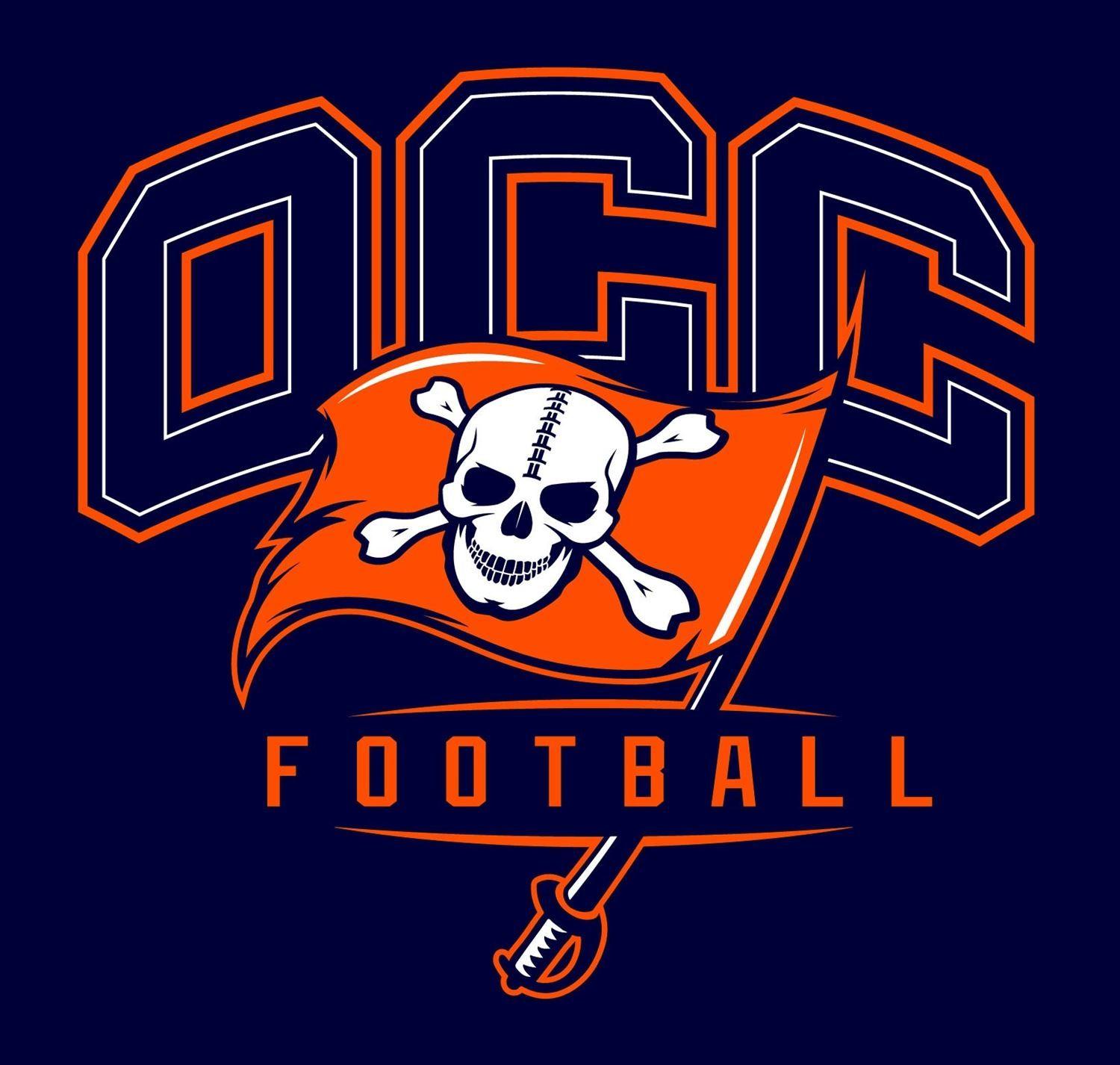 Blue and Orange Football Logo - Mens Varsity Football - Orange Coast College - Costa Mesa ...