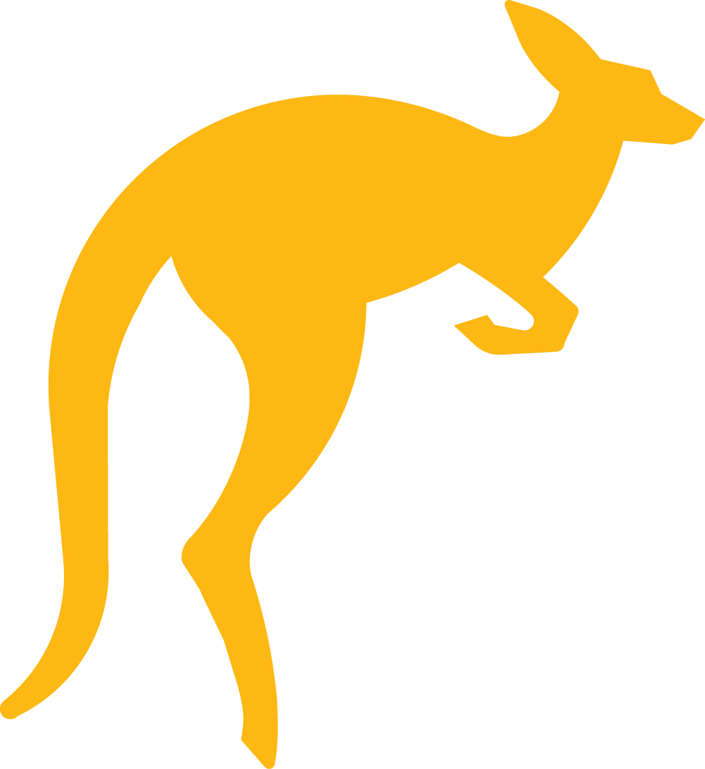 White Kangaroo Logo - Kangaroo Clipart Hopping For Free Download On YA Webdesign