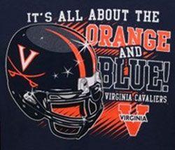 For Red Blue Orange Football Logo - Virginia Cavaliers Football T Shirts About Orange And Blue
