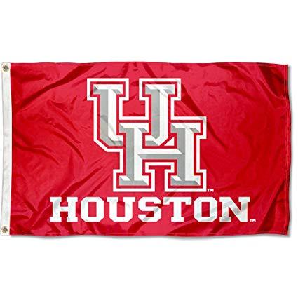 College Red Logo - Amazon.com : Houston Cougars UH Logo University Large College Flag