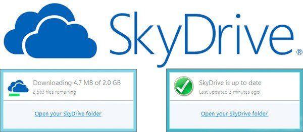 SkyDrive Logo - Microsoft updates SkyDrive for Windows app: new status window