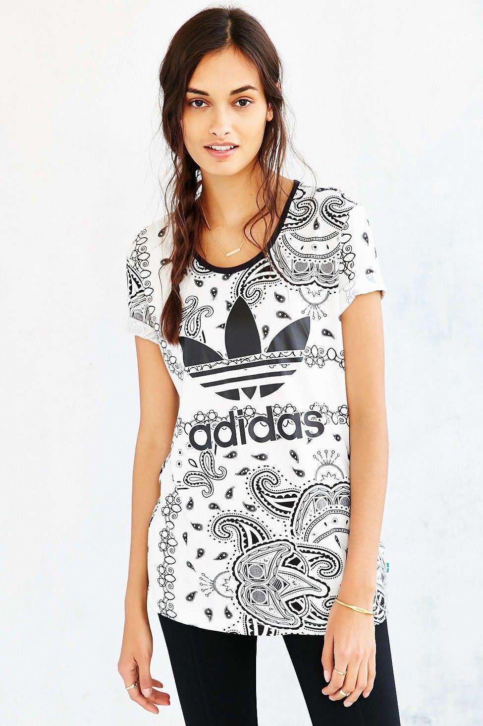Adidas Paisley Logo - adidas Originals Paisley Tee - Urban Outfitters | Fall Florals ...
