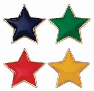 Blue and Yellow Star Logo - Schools Badge, Blue, Green, Red or Yellow Star School Awards Badge