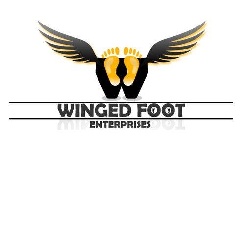 Who Has a Wing and a Foot Logo - logo for Winged Foot Enterprises. Logo design contest