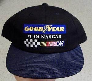 Who Has a Wing and a Foot Logo - Goodyear hat VINTAGE snapback Wing Foot logo in NASCAR MINT NEW