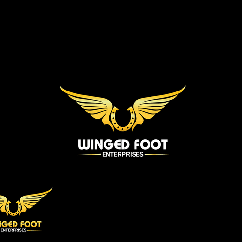 Who Has a Wing and a Foot Logo - logo for Winged Foot Enterprises. Logo design contest